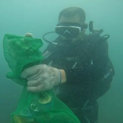 守護蔚藍 志愿者與專業(yè)力量聯(lián)手清理海洋“幽靈網(wǎng)”